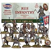 Wargames Delivered - Victrix Rus Infantry 8th to 9th Century Model Set | Bonus Miniature STL Download 48 Detailed Miniatures, Varangian Guard &amp; Slavic Warriors with 148 Heads, Shields &amp; Weapons