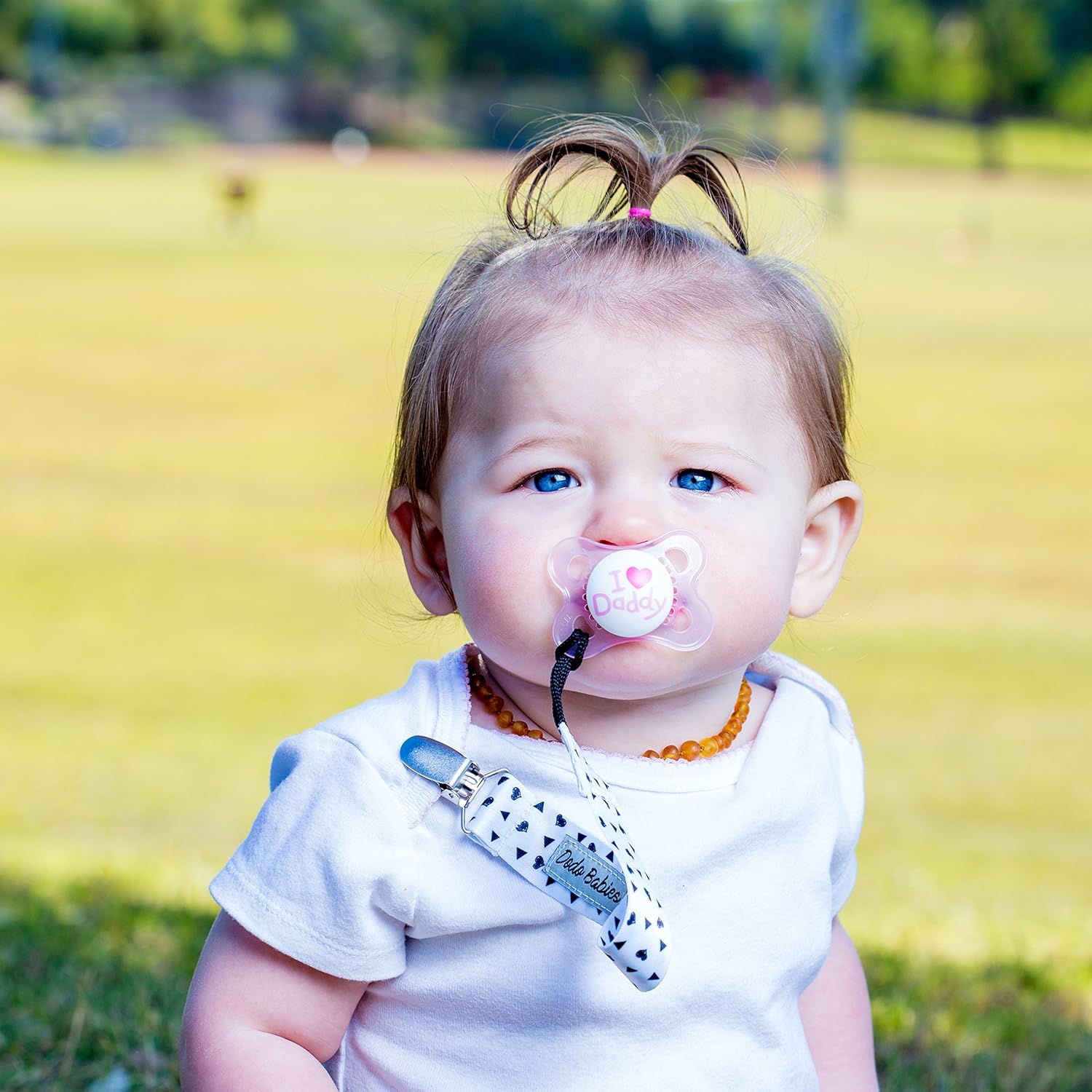 Pacifier Clip by Dodo Babies Pack of 4 + Pacifier Case, Premium Quality for Girls Modern Designs Universal Holder Leash for Pacifiers, Teething Toy or Soothie, Baby Shower Gift Set : Baby