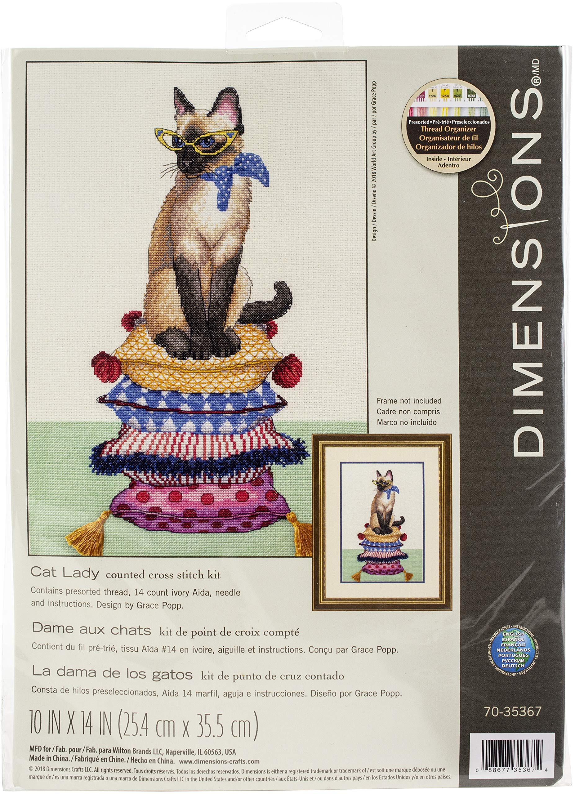 Dimensions Counted Cross Stitch Kit: Cat Lady