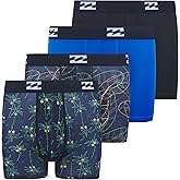 Billabong Boys Underwear 4 Pack Boxer Briefs for Boys 6-18 Durable Stretch Breathable Moisture Wicking