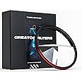 Creator FX Split Glass Prism Lens Filter | Half Kaleidoscope Filter for DSLR Cameras | Special Effects Rotating Glass | Fractal Filter to Refract Multiple Images (Fits 82mm, 77mm, 72mm, 67mm Ø)