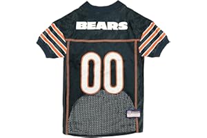 Pets First NFL Chicago Bears Dog Jersey - Size 3X-Large. Licensed Football Jersey Costume