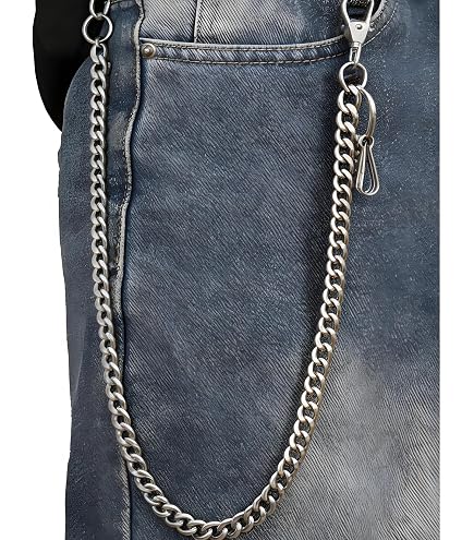 Heavy Duty Wallet Chain for Men & Women – Punk Biker Keychain for