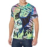 Disney Villains x Heidi Klum Maleficent Fire Tie Dye T-Shirt