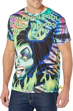 Disney Villains x Heidi Klum Maleficent Fire Tie Dye T-Shirt