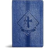 KJV Kids Bible, Royal Blue LeatherTouch, KJV Holy Bible, Red Letter, Presentation Page, Study Helps for Children, Full-Color Inserts and Maps, Easy-to-Read Bible MCM Type
