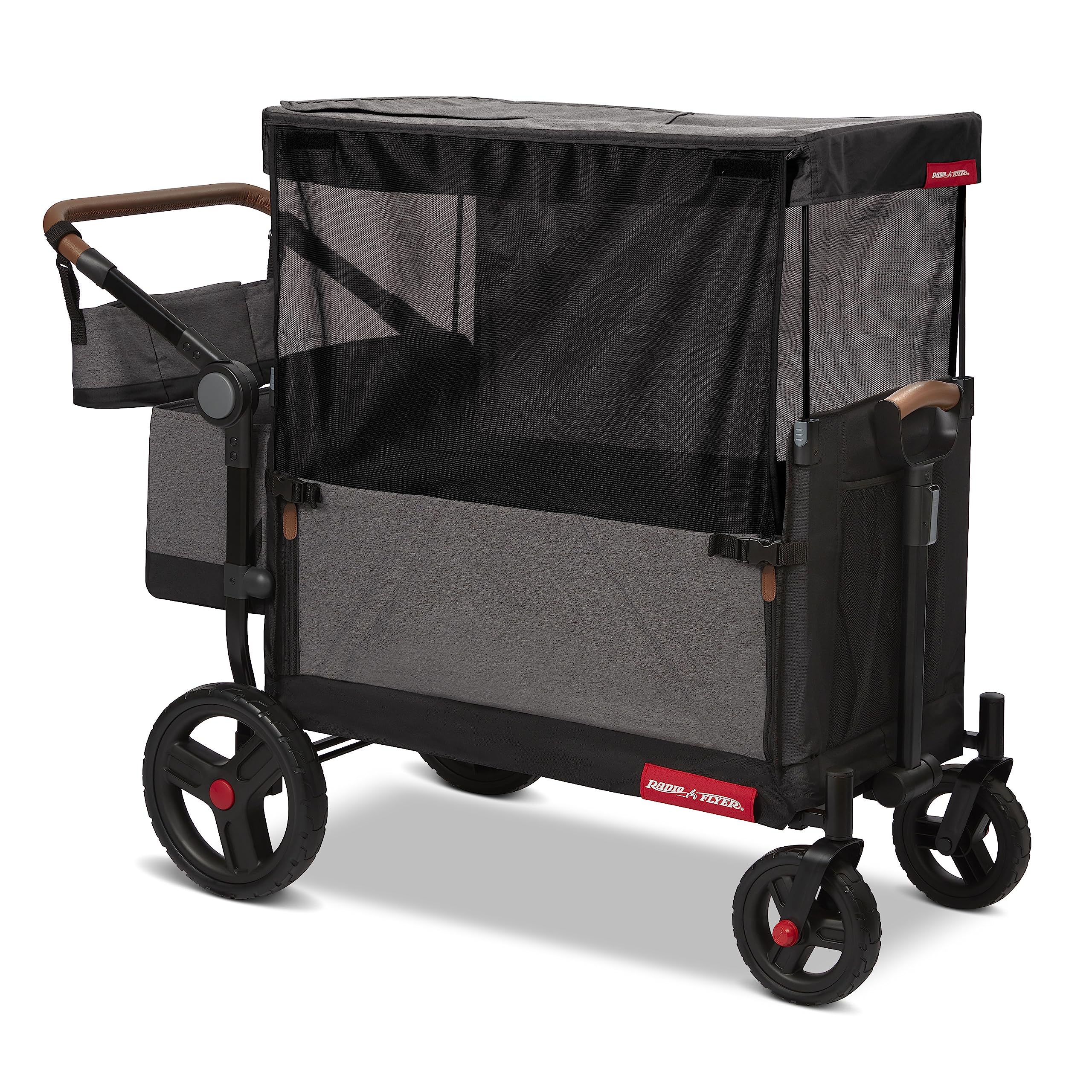 Radio Flyer Atlas Stroll N Wagon, Folding Wagon for 1+ Years - Gray