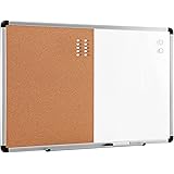 Amazon Basics Combo Magnetic Whiteboard Dry Erase Board/Cork Board 36" x 24"