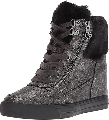 guess women's dustyn wedge sneakers