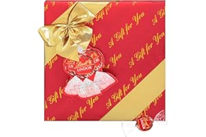 Lindt LINDOR Holiday Milk Chocolate Candy Truffles Wrapped Gift Box, 10.1 oz. (2023)