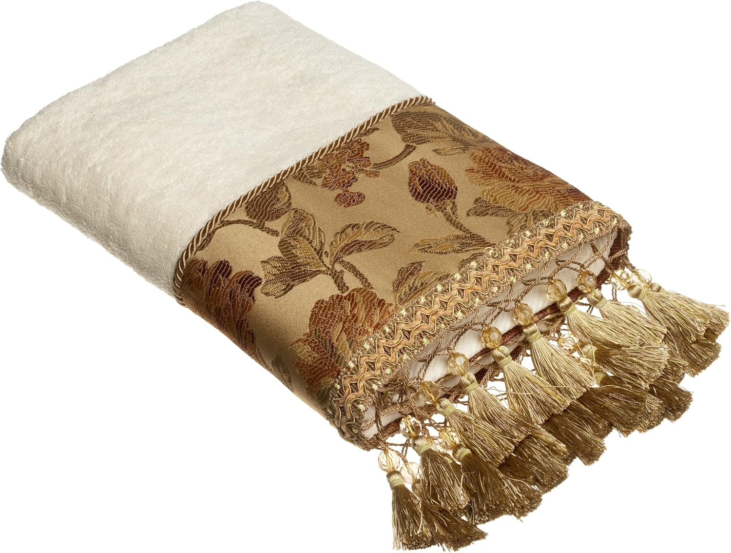 CROSCILL Harvest Manor Embellished Bath Towel, Gold Home