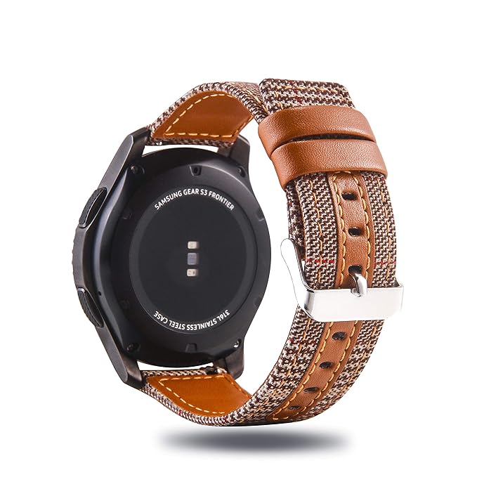 Correa de Piel auténtica y algodón para Reloj Samsung Galaxy ...