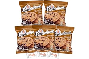 Grandma's Cookies CHOCOLATE CHIP (5 Pack) (10 Cookies Total) W/Bundle Bonanza Candy