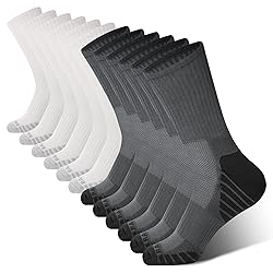 BAMBOO COOL Men's Crew Socks Athletic Running