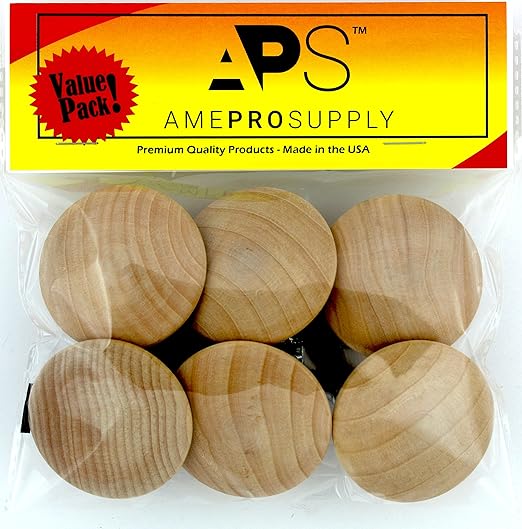 Wood Knobs Extra Large 2 Inch Big Wooden Knob For Bifold Doors