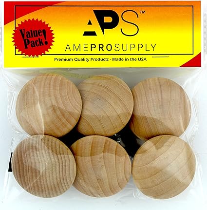 Extra Large 2 Inch Big Jumbo Wooden Knob For Bifold Door Solid