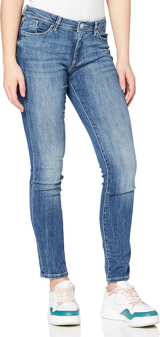 ESPRIT Women's 014ee1b317 Jeans, 903/Blue Light Was, 32W x 32L, 903