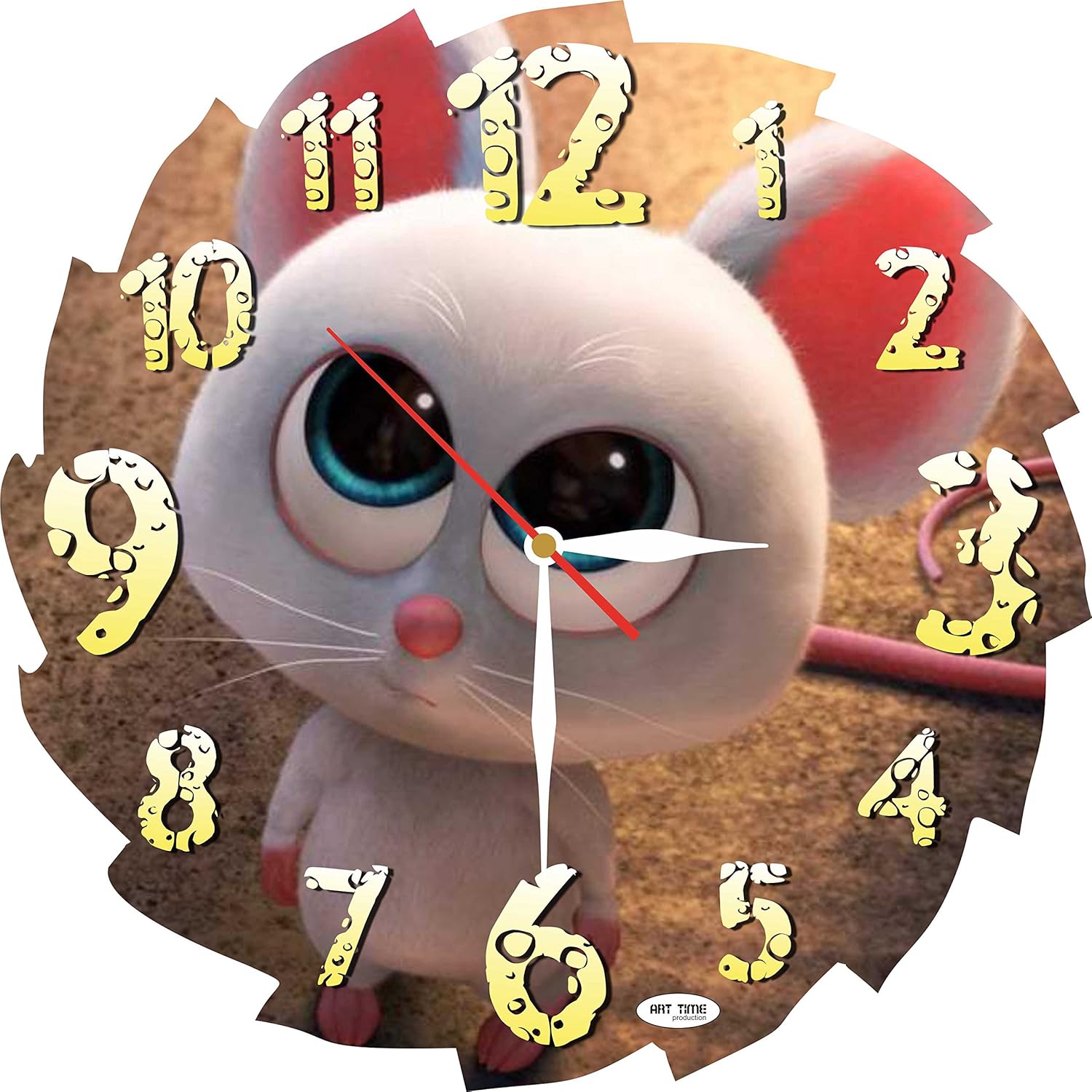 The Nut Job 2 Nutty By Nature 11 4 Handmade Wall Clock Acrylic Glass Get Unique Decor For Home Or Office Best Gift Ideas For Kids Friends Parents And