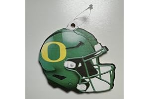 Fan Creations NCAA Oregon Ducks 3.5 Inch Collegiate Football Helmet Ornament – Wooden Christmas Décor for Fans