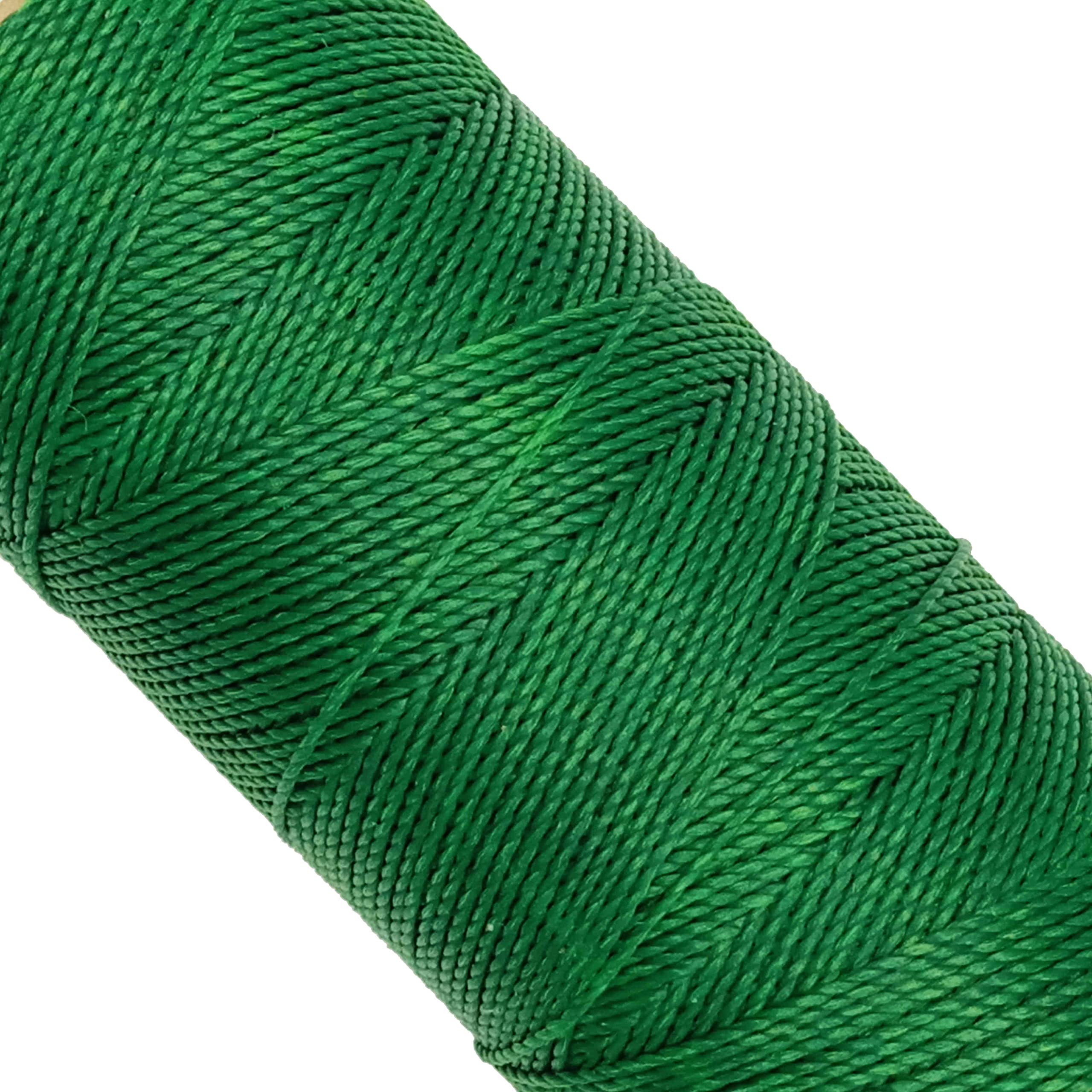 Linhasita Waxed Thread 100 g / 170 m Polyester 1 mm Thick Macrame, 30 Colours green