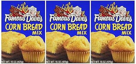 Amazon Com Famous Dave S Corn Bread Mix 15oz Box Pack Of 3 Grocery Gourmet Food
