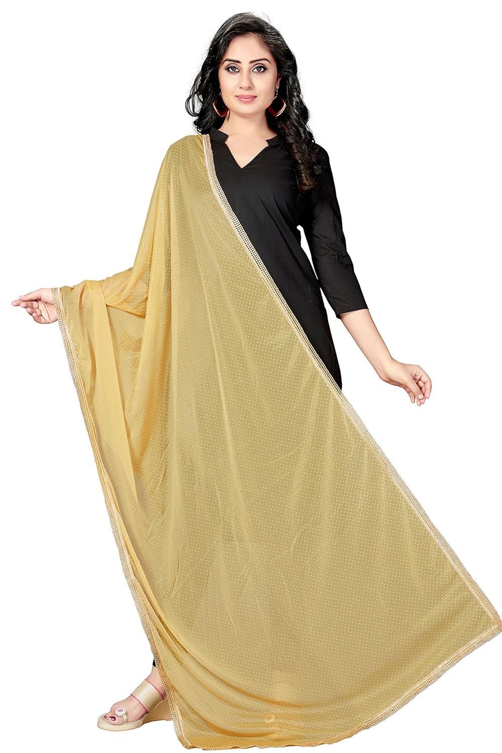 rani saahiba women's net dupatta