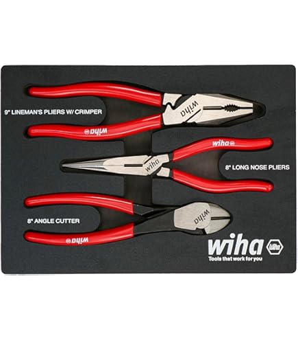Amazon.com: Wiha 34682 8 Piece Classic Grip Pliers and Cutters