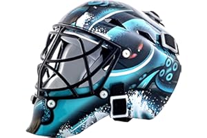 Franklin Sports NHL Team Logo Mini Hockey Goalie Mask with Case - Collectible Goalie Mask with Official NHL Logos and Colors