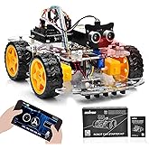 OSOYOO Robot Car Starter Kit for Arduino | STEM Remote Controlled App Educational Motorized Robotics for Building Programming Learning How to Code | IOT Mechanical DIY Coding for Teens Adults