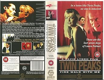 Twin Peaks Fire Walk With Me Vhs Sheryl Lee Moira Kelly David Bowie Harry Dean Stanton Chris Isaak Jurgen Prochnow Julee Cruise Ray Wise Kyle Maclachlan Kiefer Sutherland David Lynch Miguel Ferrer