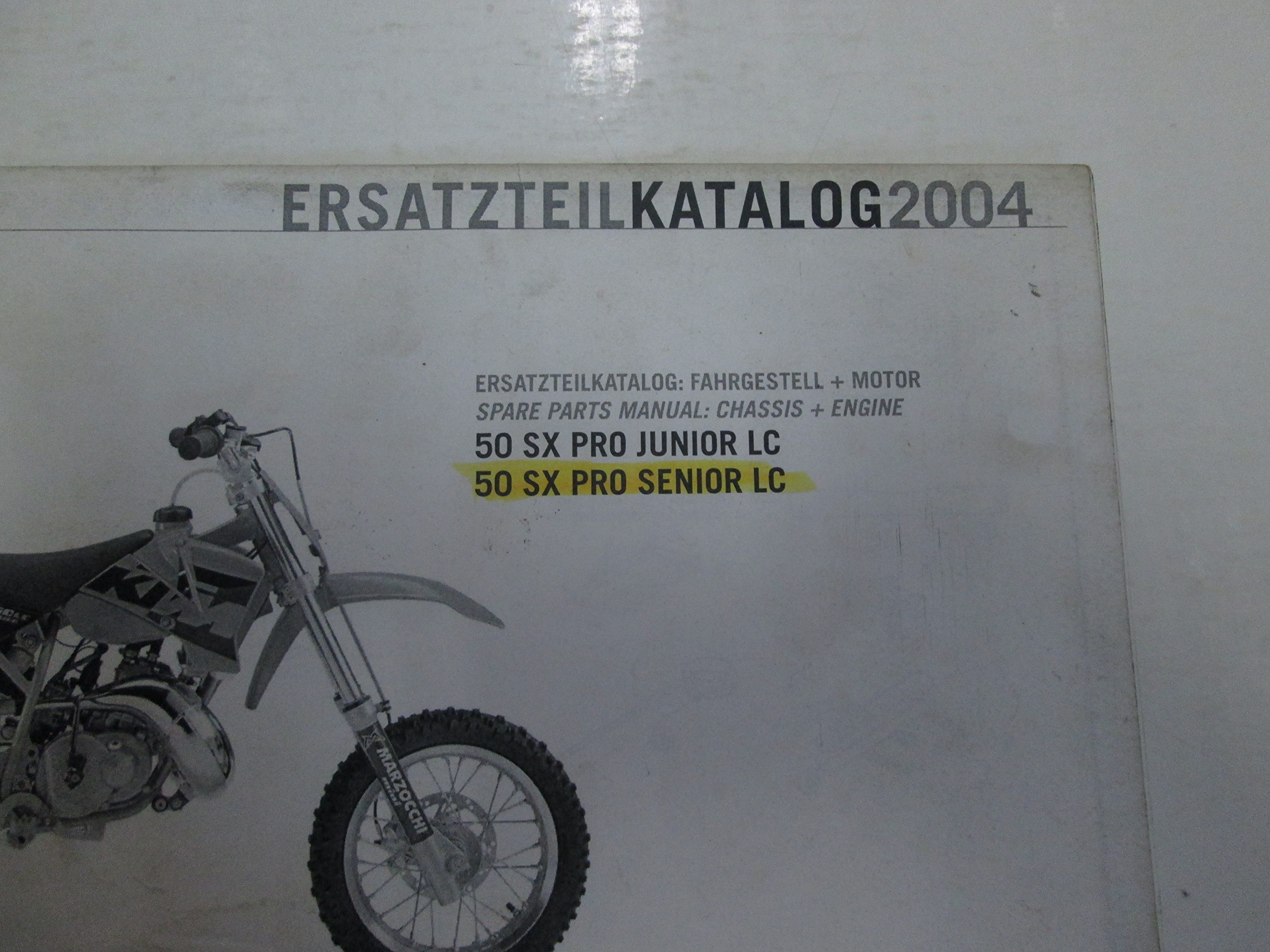 2004 KTM 50 SX Pro Junior Senior LC Chassis Engine Spare Parts Catalog  Manual: KTM: Amazon.com: Books