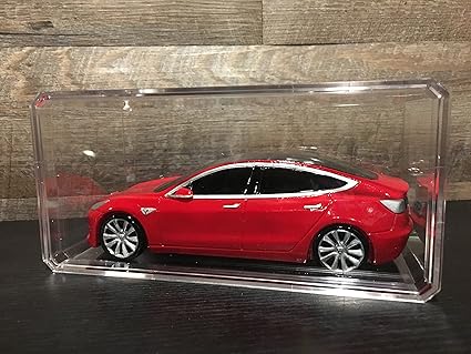 Amazoncom Tesla Model 3 Replica With Display Case 124