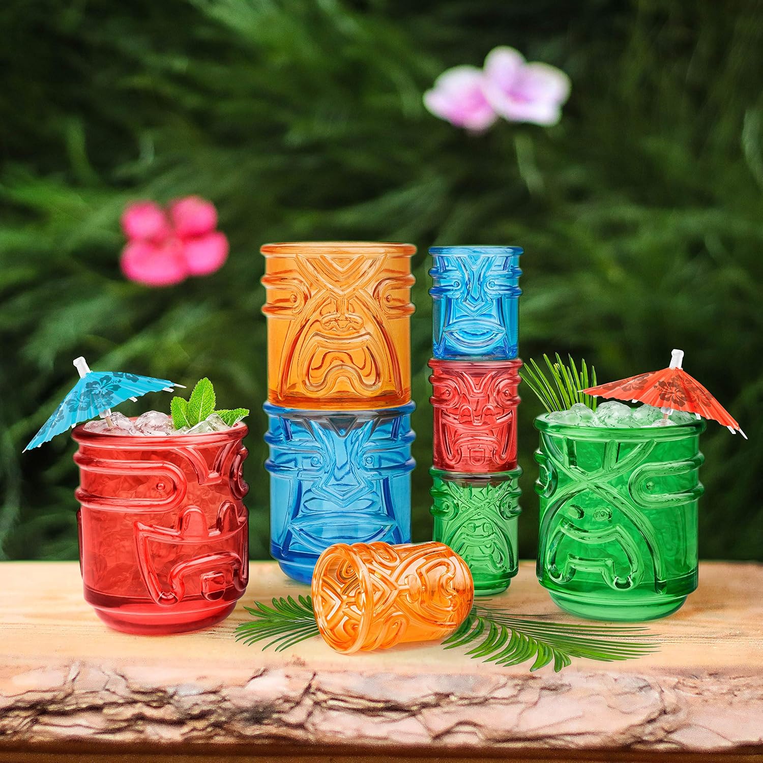 Stackable Tiki Tumblers - Set of Four - Image 4