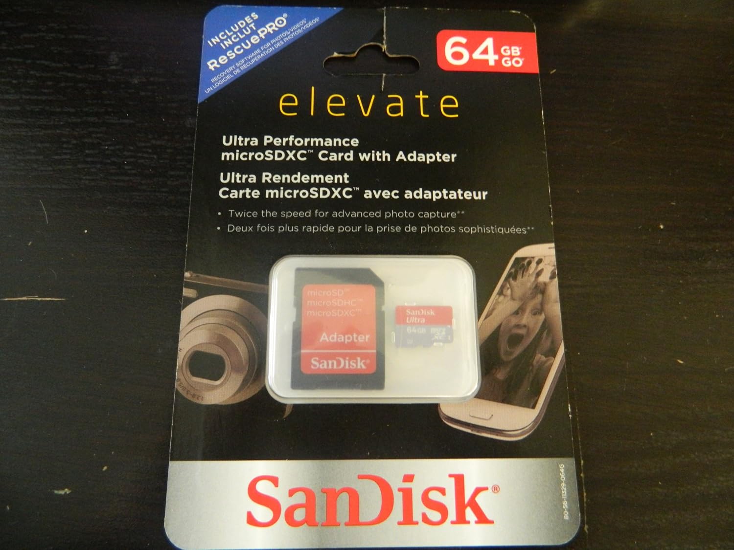 SanDisk Elevate 64GB MicroSDXC Card With