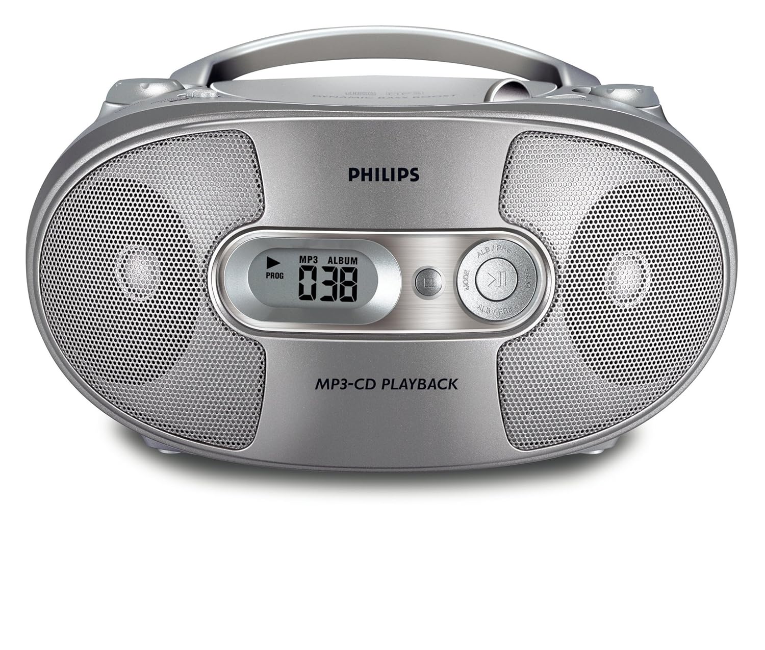 Philips AZ 1038/12 Portable MP3 / CD Player with Radio Silver Amazon
