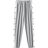 Chrisuno Men's Sweatpants Tear Away Basketball Sweat Pants Athletic Joggers