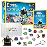 National Geographic Rocks & Mineral Collection - Rock Collection Box for Kids with 15 Gemstones and Crystals, Geology for Kids, Crystal Collection, Science Kit, Rock Gift (Amazon Exclusive)
