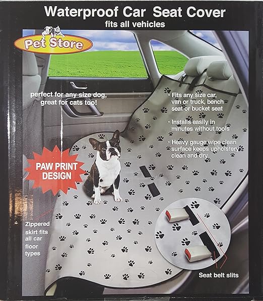dog paw print bucket seat covers