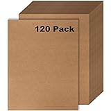 120 Pack Kraft Paper - Brown Stationery Paper- Brown Craft Paper for Arts and Craft, Drawing, D.I.Y. Projects - Letter Size K
