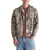 AEROPOSTALE mens Forest Camo Boxy Full-zip Hoodie
