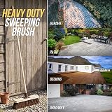 Newman and Cole 12in Yard Brush Heavy Duty Outdoor Broom 120cm Handle view 8