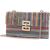 Gionforsy Women Straw Clutch Purses Summer Bags Beach Purse Bag Boho Shoulder Bag Crossbody for Vacation