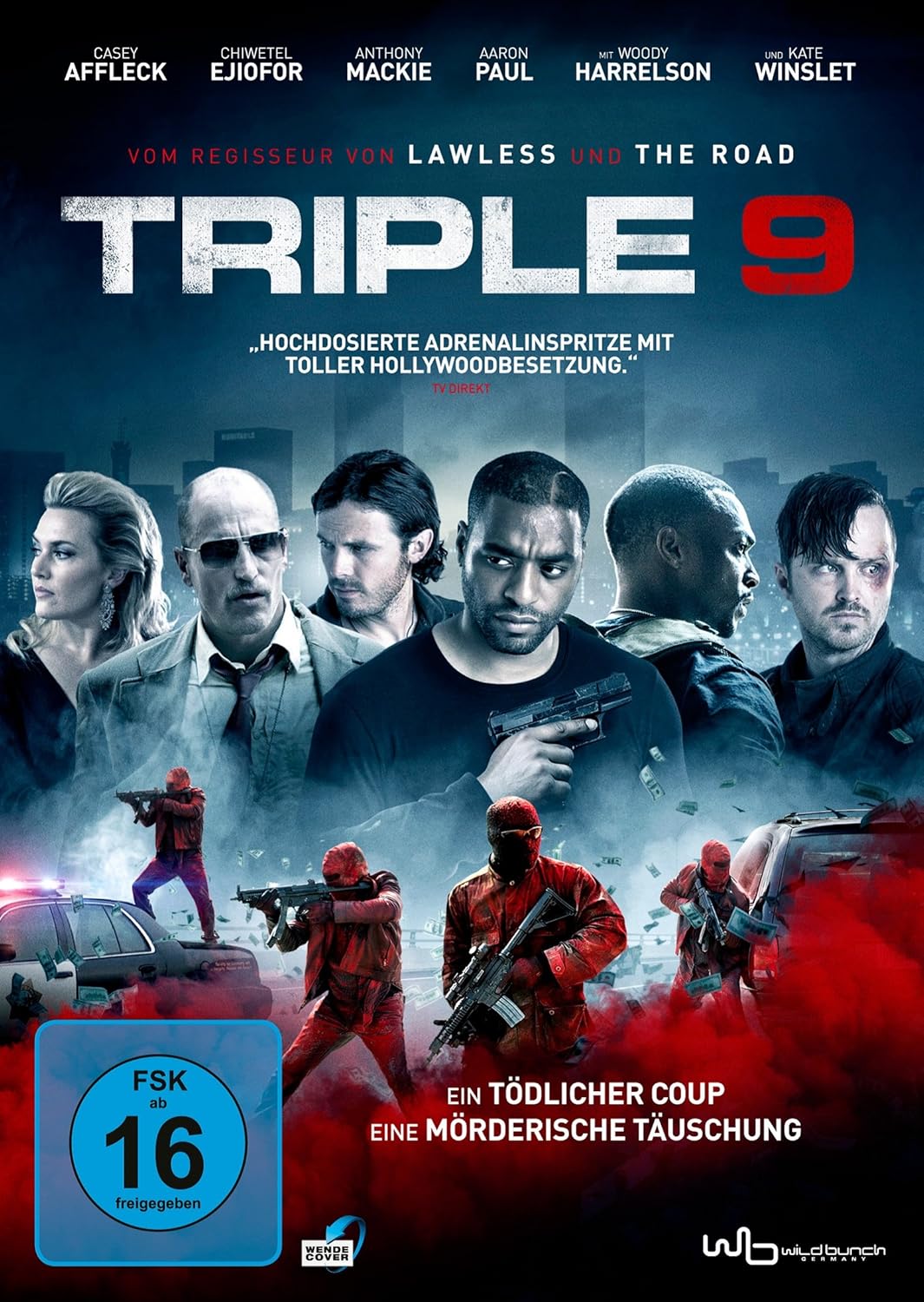 Triple 9 Amazon De Casey Affleck Woody Harrelson Kate Winslet Anthony Mackie Chiwetel Ejiofor Norman Reedus Aaron Paul Clifton Collins Jr Teresa Palmer Gal Gadot Michael K Williams Atticus Ross Claudia Sarne Leopold