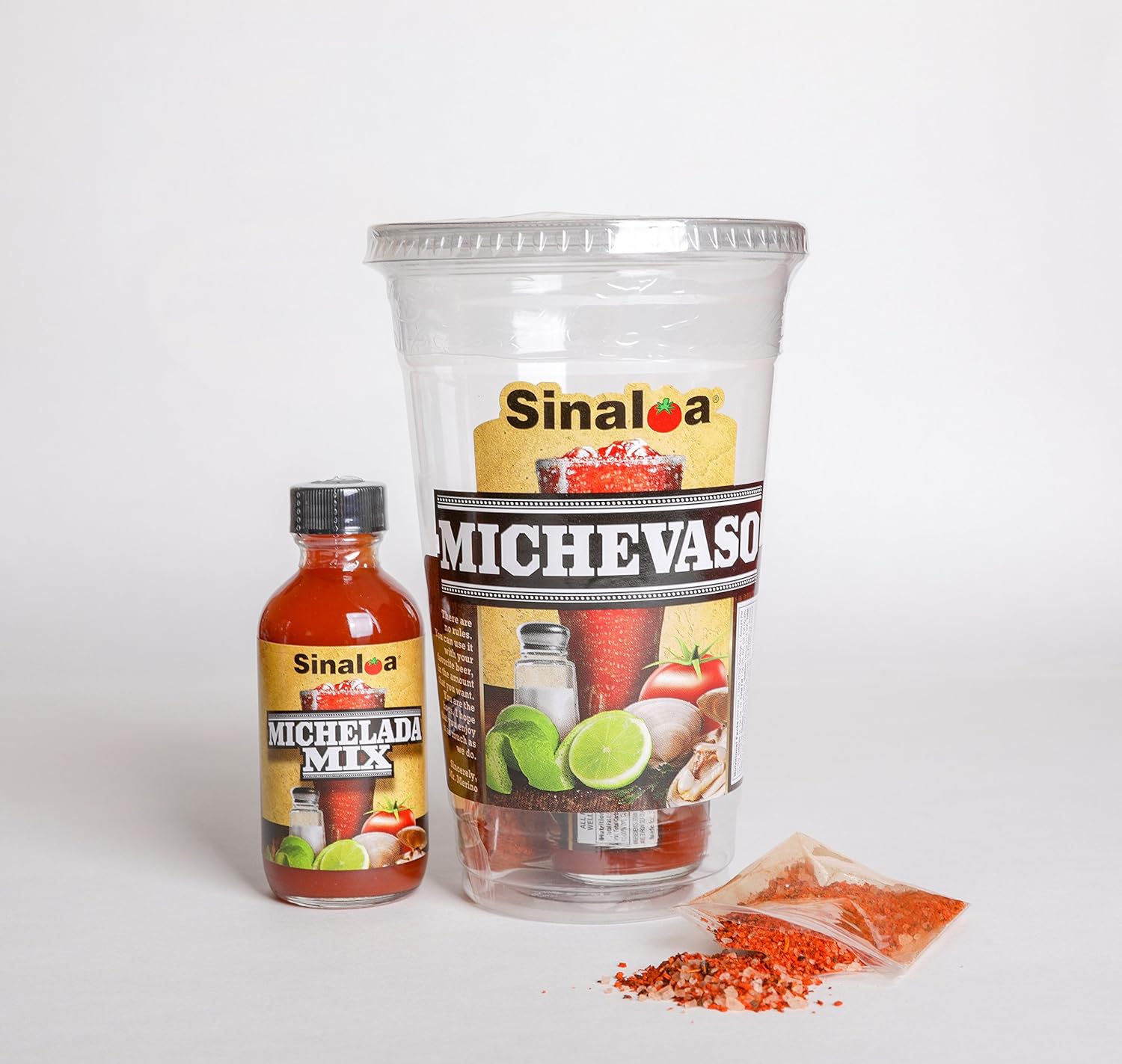 Amazon Com Salsa Sinaloa Michevaso Michelada Cups 24 Oz Set Of 3 Grocery Gourmet Food