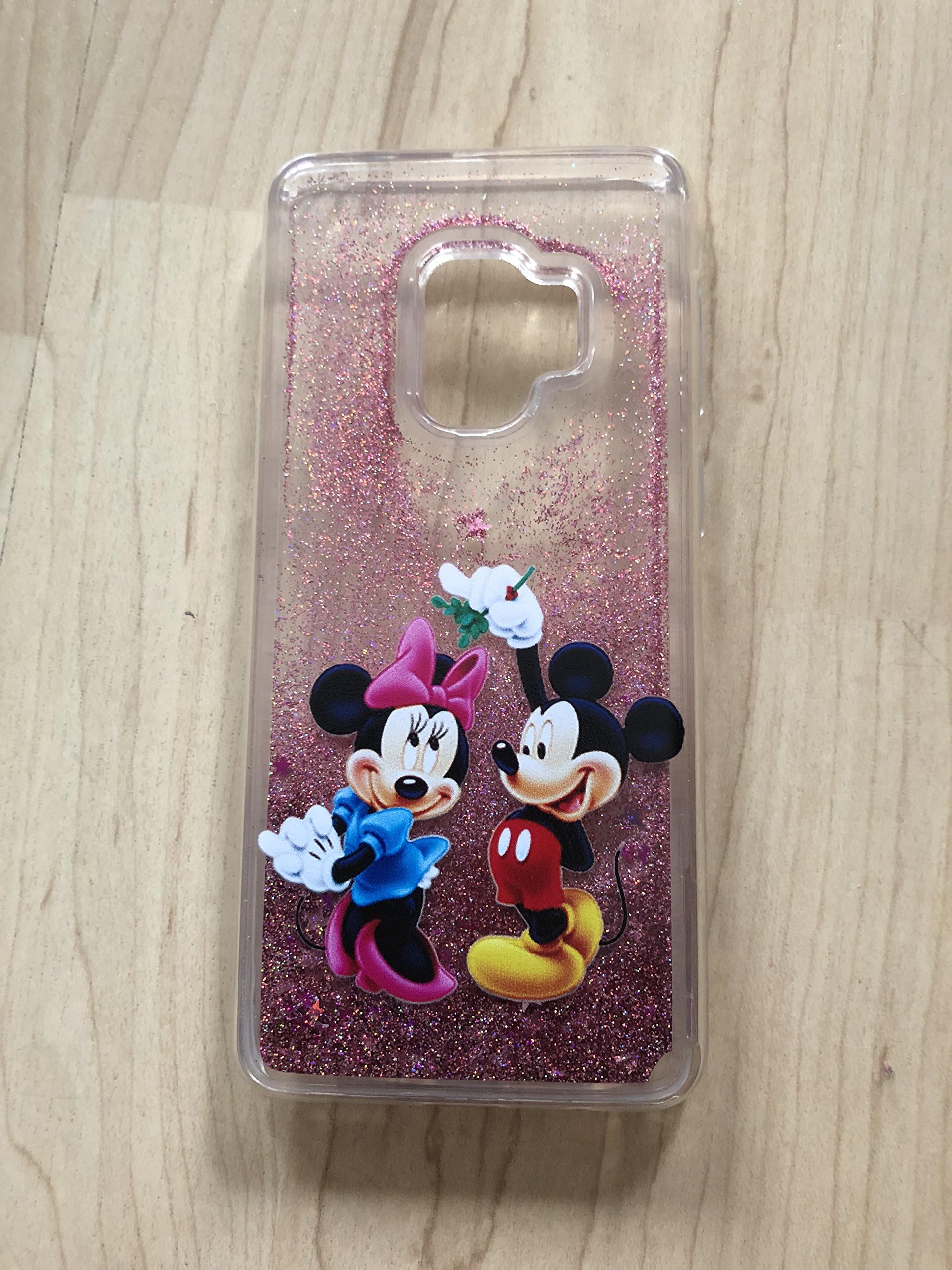 Galaxy S9 Plus Case, Mickey & Minnie Mouse Sparkle Liquid Glitter Quicksand Case For Samsung Galaxy S9 Plus -- Ship From NY# 2