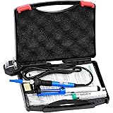 [UPDATE] 6-in-1 Electric Soldering Iron Kit with Cleaning Sponge,SOAIY&reg; 60W Adjustable Temperature Welding Soldering Iron with Tool Carry Case,5pcs Different Soldering Tips,Soldering Sucker, Solder Wire,Stand