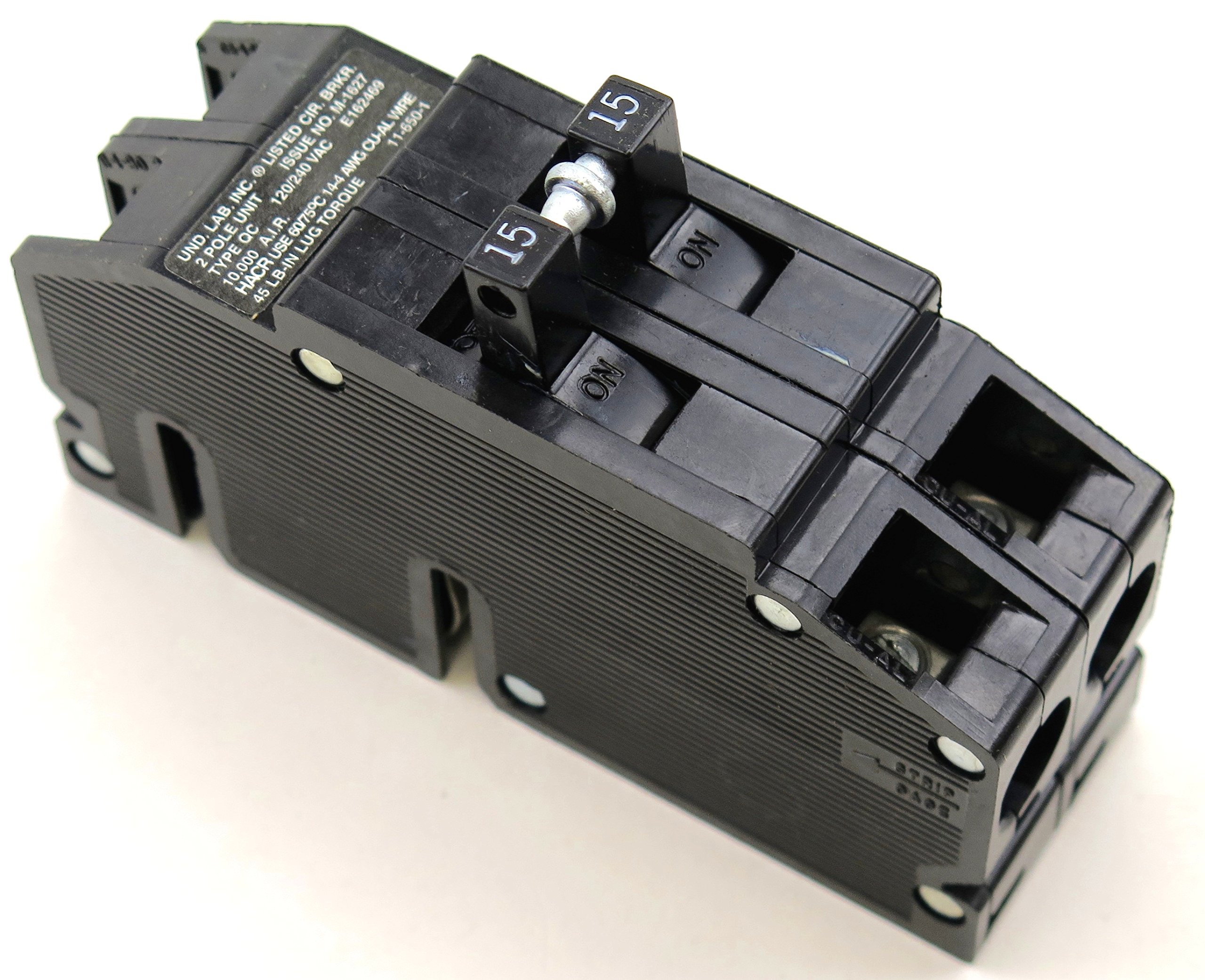 Photo 1 of QC-15 Thomas & Betts Circuit Breaker 2 Pole 15 Amp 240V Fits Zinsco/Sylvania