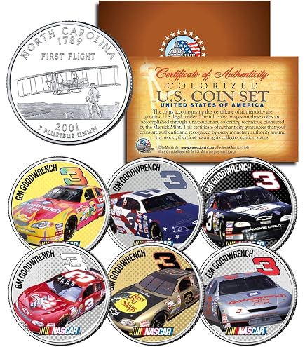 Dale Earnhardt 7-Time NASCAR Champion & GM Goodwrench U.S. Quarters 2-Coin Set - View #9