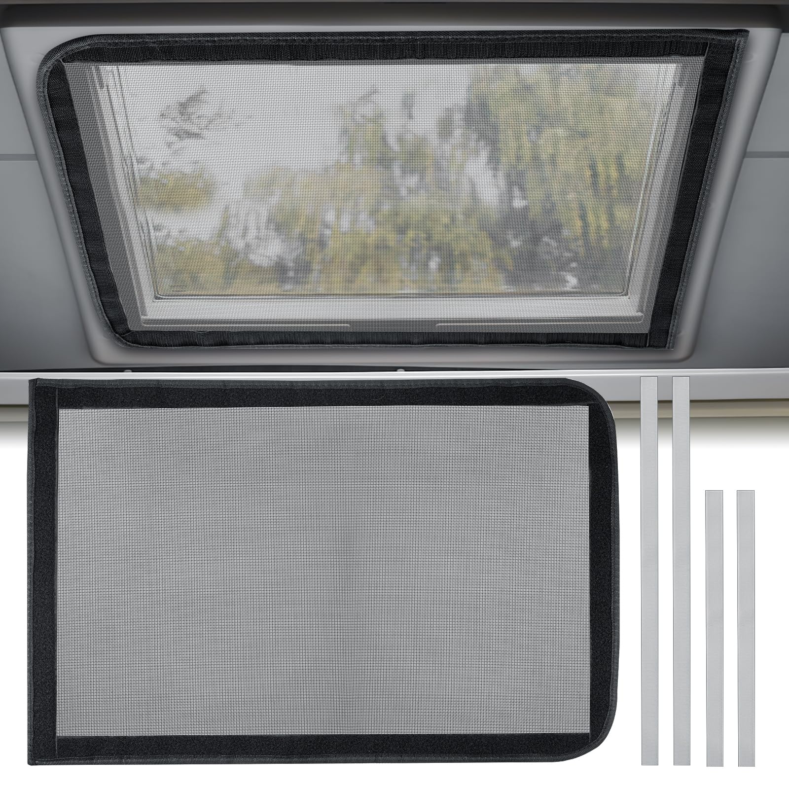 funomo RV Vent Bug Screens, 23 ¼" (L) x 15