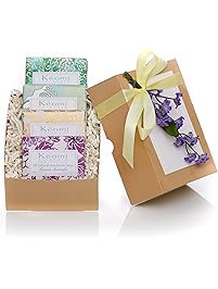 ORGANIC HANDMADE SOAP GIFT SET - Gift Boxed & Ready to Give - Scented w/100% Pure Essential Oils - PAMPER THEM w/LUXURY WHILE LIFTING THEIR SPIRITS